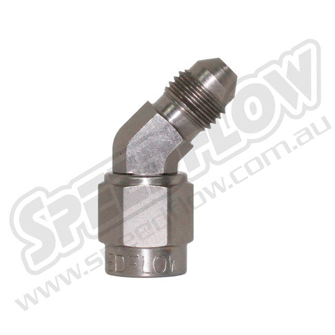 -3 Steel Female - Male Union - 45 Degree