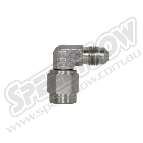 -3 Steel Female - Male Union - 90 Degree