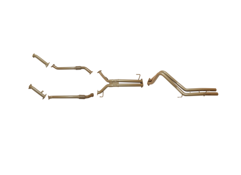 Toyota Landcruiser 200 Series V8 4.5L Diesel Twin Turbo 2008 to Sep 2015 (without DPF/Air Purifier) - Twin 2 1/2" with Centre Pipe and Rear Pipe Option Kit