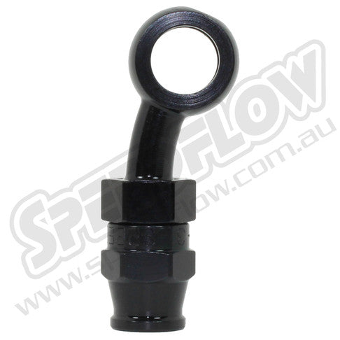 200 Series 3/8-M10 Banjo Hose End 20 deg Side - Aluminium