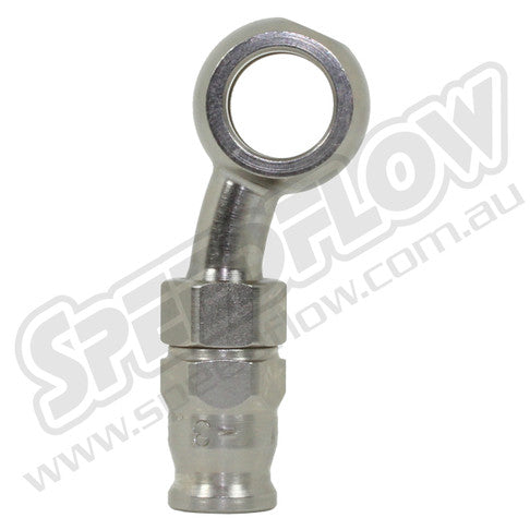 200 Series 3/8-M10 Banjo Hose End 20 deg Side