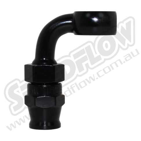200 Series 3/8-M10 Banjo Hose End 90 deg - Aluminium