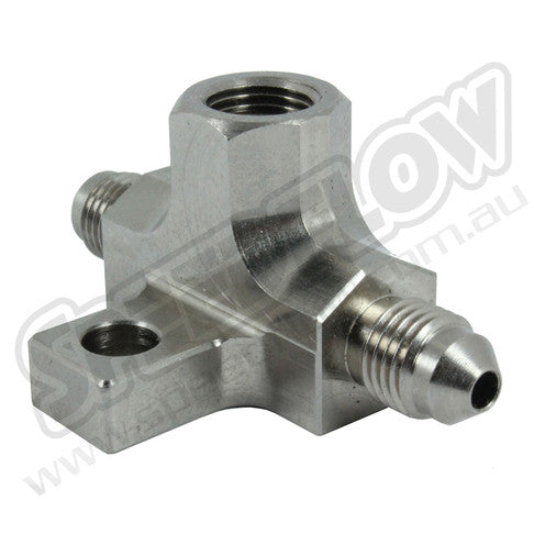 -3 Brake Switch Tee with 1/8"NPT Female & Bracket - Steel