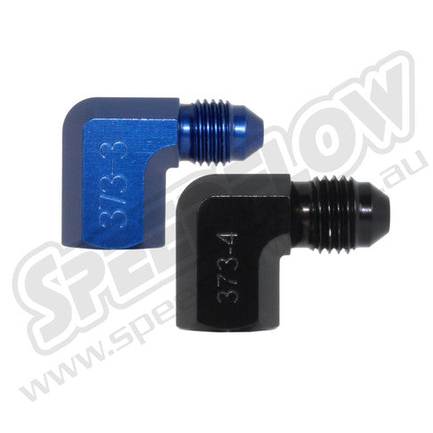 Male AN to 1/8" NPT Female Adapter - 90 Degree
