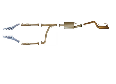 Nissan Patrol Y62 5.6 Litre V8 2017-Current (Series 4-5) - Single 3" With Headers, Cats, Wiring Extensions and Engine Light Adaptors Kit