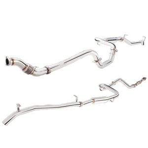 TOYOTA LANDCRUISER 76 SERIES WAGON (2007-2016), 3″ Turbo Back System without Cat Converter Mild Steel XFORCE