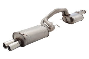 FORD FALCON (2003-2007) XR8 BA/BF V8 SEDAN 2.5" Inch Raw 409 Stainless Steel Catback Exhaust System With Large Center Oval Muffler - XFORCE