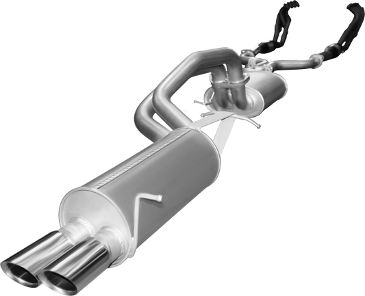 Ford Falcon BA, BF 5.4L BOSS 4 Valve V8 Sedan (Including XR8, BA FPV models). Optional exhaust exit out both driver & passenger side.