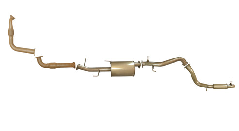 Mitsubishi Pajero NT (4M41T) 3.2L Turbo Diesel Dec 2008 to Oct 2011 - 3 Inch Turbo Back Exhaust System with Cat and Centre Muffler and Rear Resonator