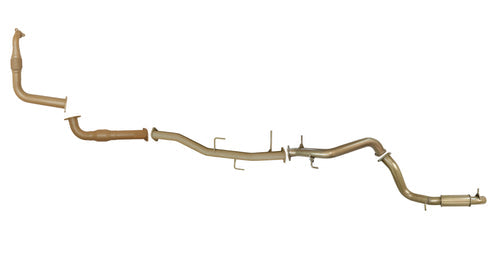 Mitsubishi Pajero NX (4M41T) 3.2L Turbo Diesel Sep 2014 to Sep 2016 - 3 Inch Turbo Back Exhaust System with Cat and Centre Resonator and Rear Resonator