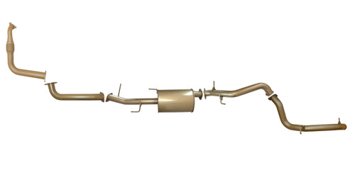 Mitsubishi Pajero NX (4M41T) 3.2L Turbo Diesel Sep 2014 to Sep 2016 - 3 Inch Turbo Back Exhaust System with Centre Muffler