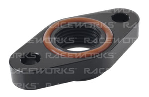 Turbo Drain Adaptor Female An-10 Outlet Suit T3-T4 - Black