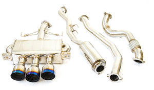 Honda Civic (2017-2023) Invidia Q300 Turbo Back Exhaust w/Ti Tips - Honda Civic Type-R FK8 17+